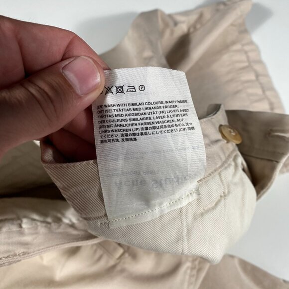 Acne Studios PSS18 Ishir Chino Shorts men's size IT50 / 33x9 - Picture 6 of 10